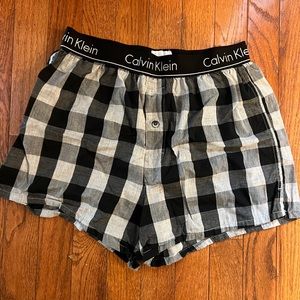Calvin Klein checker shorts